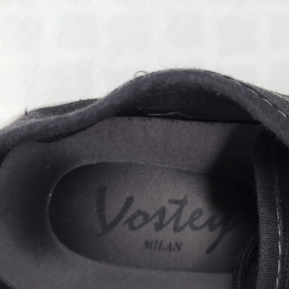 Vostey Black Canvas Shoes Men's Size 10 - Picture 11 of 12